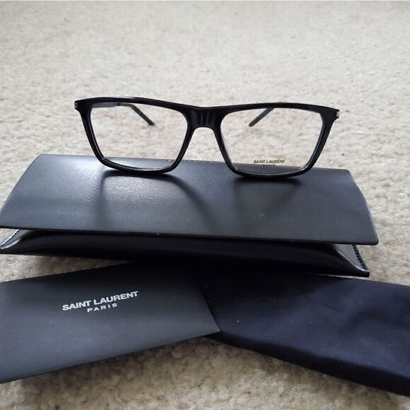 SAINT LAURENT Men's SL344 56mm Optical Frames - Picture 4 of 10
